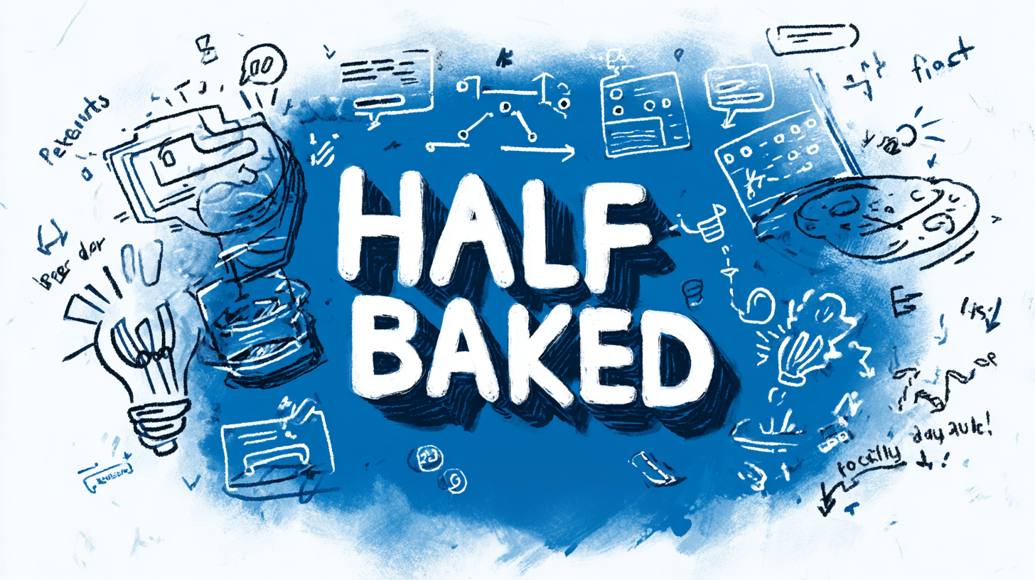 Half-Baked is where unfinished apps, half-shipped ideas, and dusty GitHub repos come to live again.
